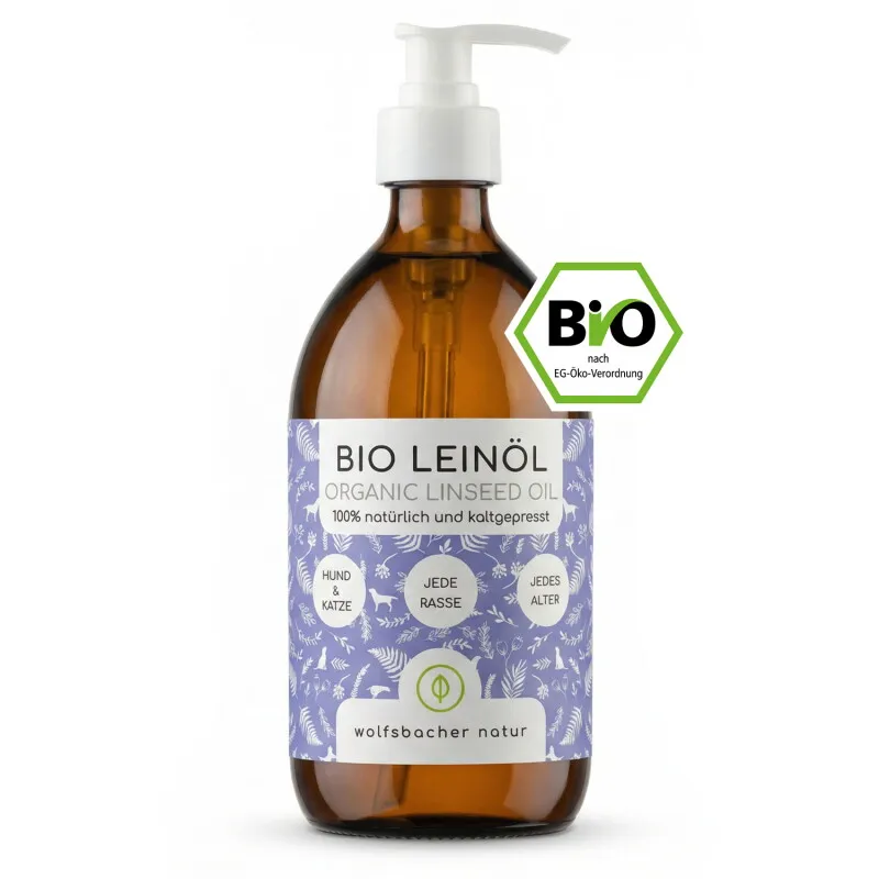 Wolfsbacher Natur Wolfsbacher Natur Bio Leinöl 500 ml – Produktbild 1 von 2