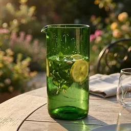 Upglassic Upglassic Upcycling-Karaffe | 750 ml | Handgefertigtes Glas-Unikat – Produktbild 1 von 1