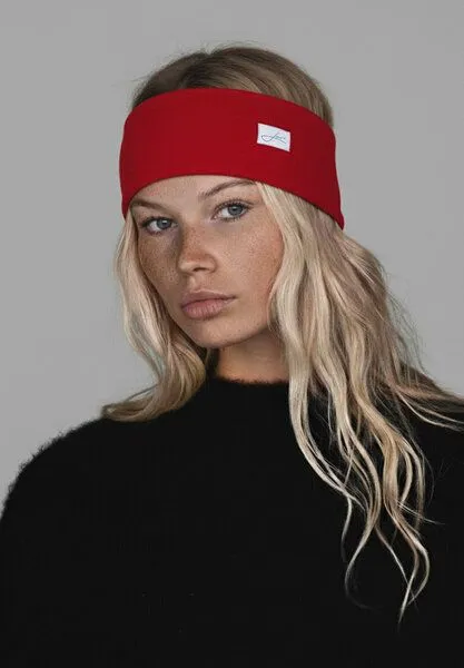 Lou-i Lou-i Stirnband aus Bio-Baumwolle, Rot, – Produktbild 4 von 4