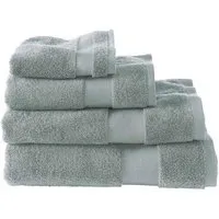 hessnatur hessnatur Frottier Handtuch aus reiner Bio-Baumwolle, Salbei, – Produktbild 2 von 3