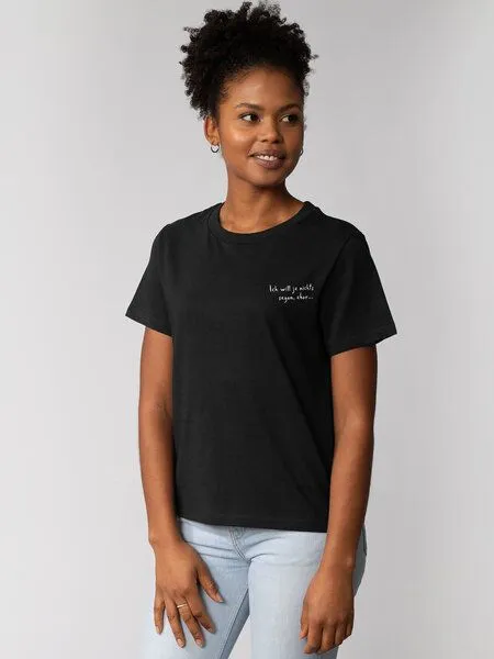 watapparel watapparel T-Shirt Frauen Ich will ja nichts sagen aber, Black, – Produktbild 1 von 3