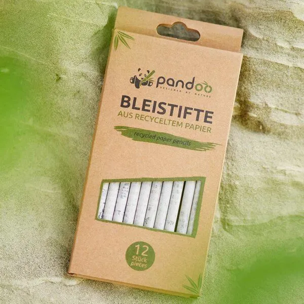 pandoo pandoo Stifte aus recyceltem Zeitungspapier (12x) – Produktbild 4 von 7