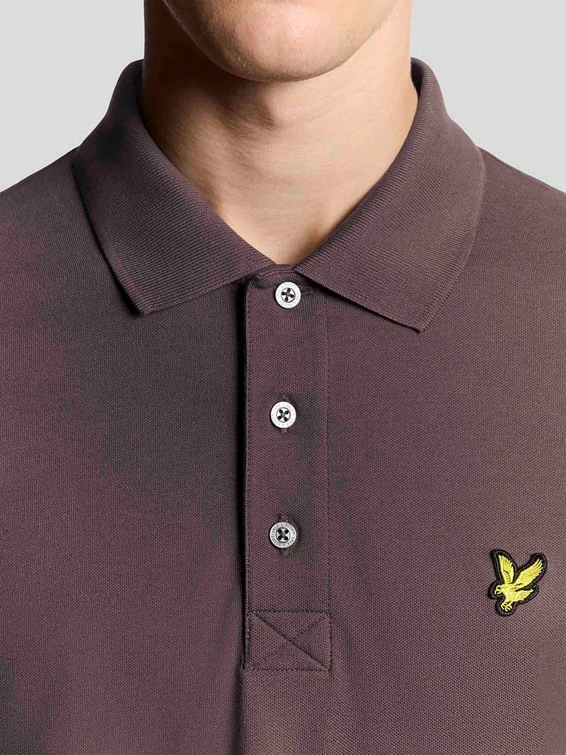 Lyle and Scott Lyle und Scott Polo Plain Espresso - Größe S, Braun, – Produktbild 3 von 4