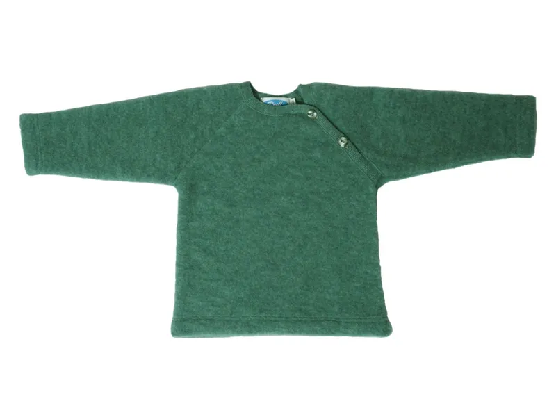 Reiff Strickwaren Reiff Strickwaren Baby und Kinder Pullover Bio-Merinowolle Fleece, Grün, – Produktbild 1 von 2