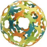 TicToys Binabo Konstruktionsspiel aus Biokunststoff 60 Stück, ab 4 Jahre, 17 x 17 x 3,5 cm – Produktbild 1 von 1