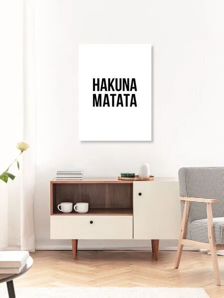 Photocircle Photocircle Poster / Leinwandbild - Hakuna Matata No6 – Produktbild 3 von 4