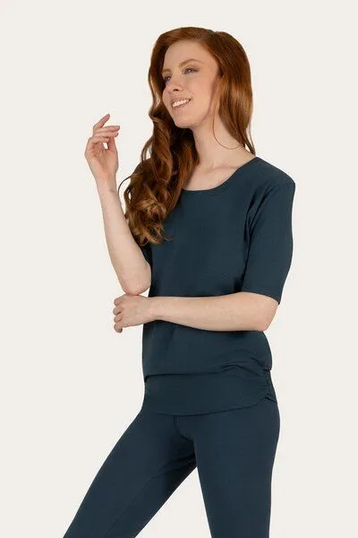 Urban Goddess Urban Goddess Dry Fit Yoga Shirt Kami, Orion (blau), – Produktbild 2 von 4