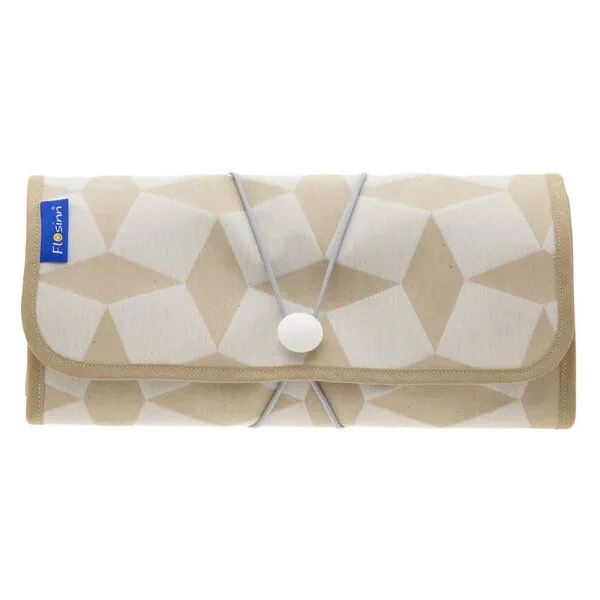 Flosinn Flosinn Wickeltasche Wickelunterlage Wickelclutch abwischbar, Beige, – Produktbild 1 von 4