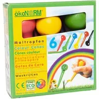 Ökonorm ökoNORM Maltropfen, Wachsmalstifte für Kinder, bunt 6er-Packung – Produktbild 1 von 1