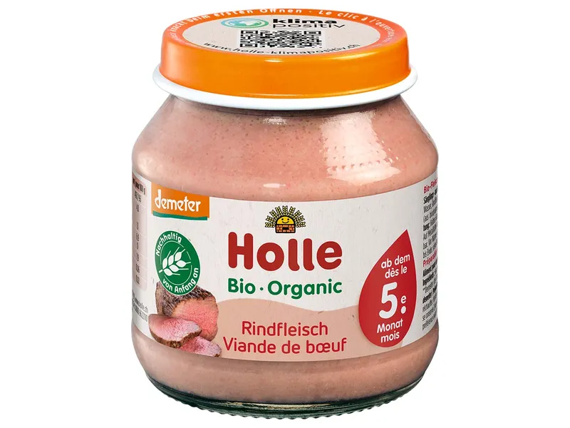 Holle Holle Bio-Rindfleisch, ab 5. Monat, Beikost, 125 g – Produktbild 1 von 1