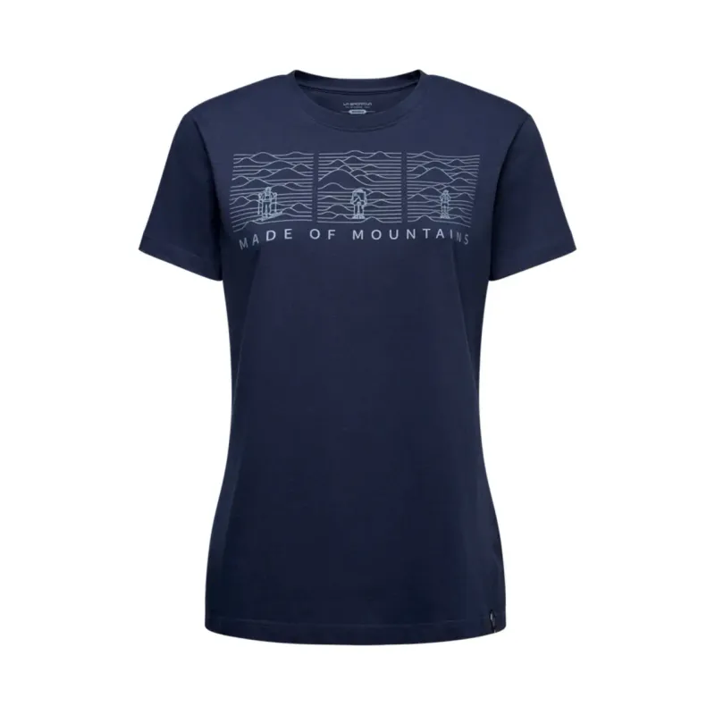 La Sportiva Damen T-Shirt La Sportiva Made Of Mountain, Bleu, – Produktbild 1 von 1