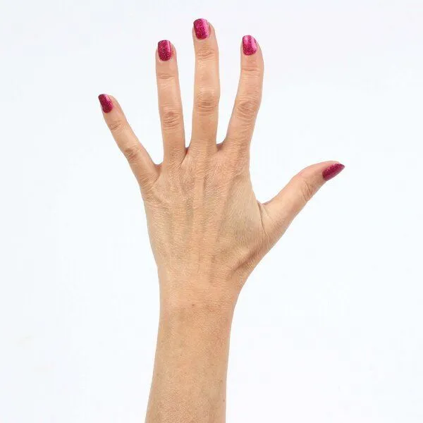 Vargu Vargu LAUED vegane Nagelfolien solid glitter, Sparkling rose, – Produktbild 4 von 4