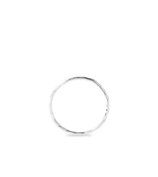ting goods ting goods Zarter Ring gehämmert, aus Messing oder Sterling Silber – Produktbild 2 von 4