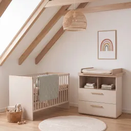 roba Roba Kombi-Kinderbett 70x140 cm 'Jimmy cashmere/eiche' Jimmy cashmere/eiche – Produktbild 1 von 1