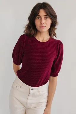 TWOTHIRDS TWOTHIRDS Damen vegan Top Horst Dark Cranberry – Produktbild 1 von 1