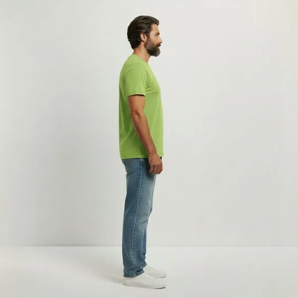 YTWOO YTWOO Regular Herren T-Shirt Light, Lime, – Produktbild 2 von 3