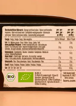 KoRo Bio Protein Duo Dark Choc Cashew Caramel Style | 12 x 2 x 20 g – Produktbild 1 von 1