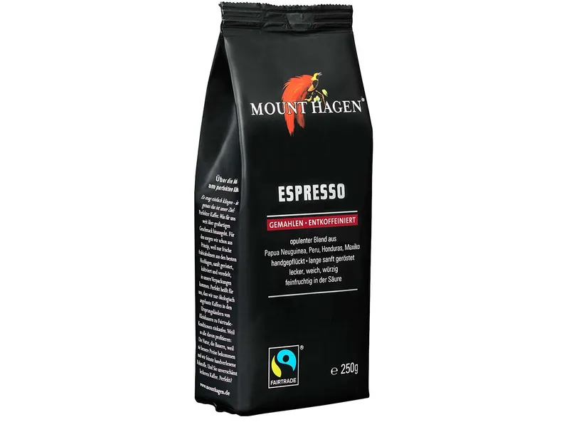 Mount Hagen Mount Hagen Espresso, entkoffeiniert, gemahlen – Produktbild 1 von 2