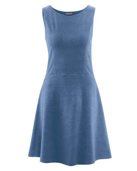 HempAge HempAge Jersey Sommerkleid Hanf/Biobaumwolle, Blueberry (blau), – Produktbild 1 von 3