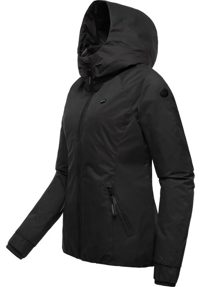 ragwear ragwear Winterjacke Dizzie Winter wasserdichte Outdoorjacke mit Kapuze für den Winter, Schwarz, – Produktbild 3 von 5