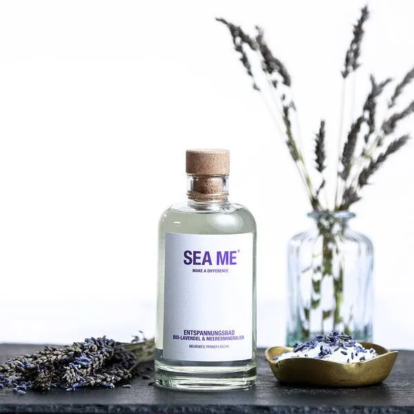 SEA ME SEA ME Entspannungsbad | Bio-Lavendel & Meeresmineralien | vegan | Mehrweg-Glas 250 ml – Produktbild 1 von 3