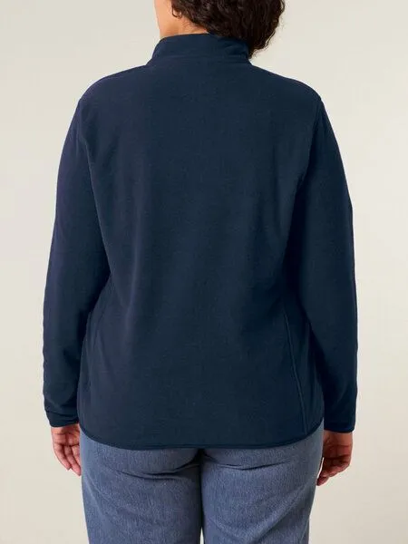 Human Family Human Family Basic Damen Fleecejacke "Guide" aus recyceltem Polyester, Navy, – Produktbild 3 von 4