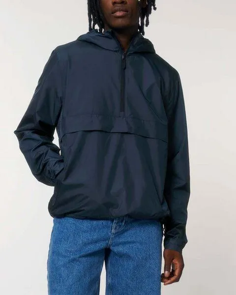 YTWOO YTWOO Unisex Windbreaker aus recyceltem PET, leichte Überziehjacke, Outdoor Jacke, Navyblau, – Produktbild 3 von 4