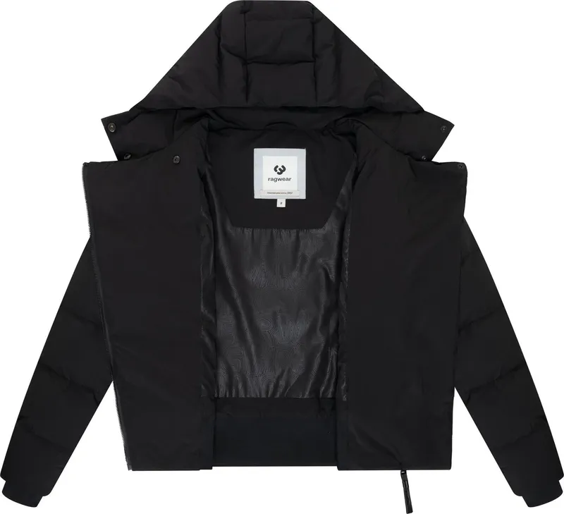 ragwear ragwear Steppjacke Harlen YOUMODO Wasserdichte Winterjacke mit Kapuze, Schwarz, – Produktbild 1 von 4