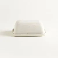 onomao onomao Handgemachte Butterdose 'Manteiga' aus Steinzeug | Kollektion TRADITIONELL, Naturweiß, – Produktbild 1 von 1