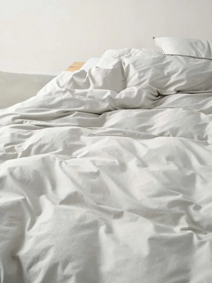 Marc O'Polo Home Bettwäsche Senja, Renforce, 2 teilig, unifarben, Grau, – Produktbild 3 von 5