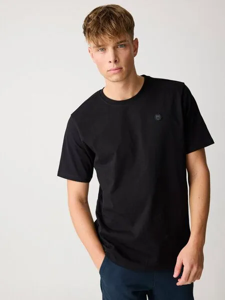 KnowledgeCotton Apparel KnowledgeCotton Apparel T-Shirt LOKE, Black jet, – Produktbild 3 von 4