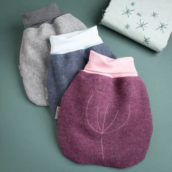 nahtur-design nahtur-design Strampelsack aus Flauschloden | 100% Schurwolle | Winter, Moos, – Produktbild 1 von 2