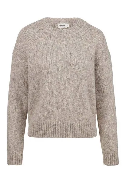 hessnatur hessnatur Strick Pullover Relaxed aus Alpaka mit Bio-Baumwolle, Naturgrau, – Produktbild 3 von 4