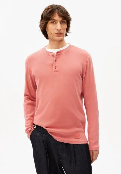 ARMEDANGELS ARMEDANGELS HENLY GMT DYE Herren Longsleeve aus Bio-Baumwoll-Mix, Tabasco red washed, – Produktbild 1 von 4