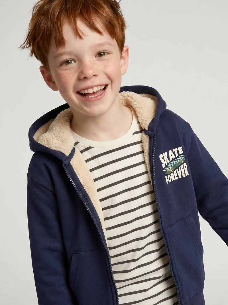 Vertbaudet 3er-Pack Jungen Langarmshirts BASIC, Anthrazit, – Produktbild 3 von 4