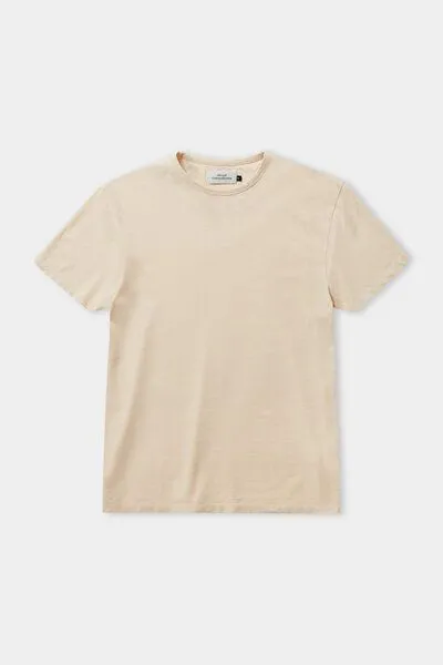 About Companions About Companions Basic T-Shirt LIRON aus Bio-Baumwollpiqué, Gelb (eco pique peach), – Produktbild 4 von 4
