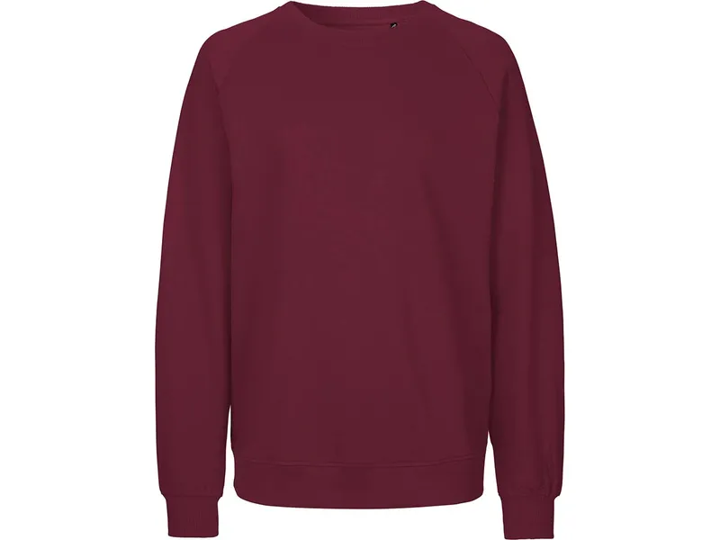 Neutral Neutral® Neutral Sweatshirt Pullover Sweater Pulli 100% GOTS Bio Baumwolle, Bordeaux, – Produktbild 1 von 5