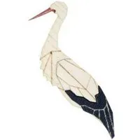 BeWooden BeWooden Holzbrosche Stork Brooch – handgefertigte Holz-Brosche mit Storchmotiv – Produktbild 1 von 1