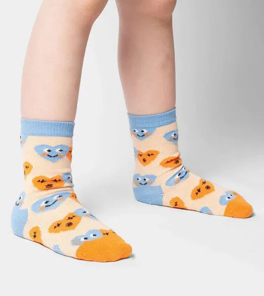 DillySocks DillySocks Kindersocken Lil Smiling Hearts aus Biobaumwoll-Mix – Produktbild 2 von 3