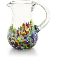 GLOBO Fair Trade GLOBO Fair Trade Krug JARRA aus Recyclingglas, mundgeblasen, verschiedene Designs, Confeti, – Produktbild 1 von 1
