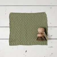 Kumanu - von Natur aus gut Kumanu - von Natur aus gut Spülset, Topfbürste und gestricktes Spültuch "Wischwilli" | 23x23cm | aus BioBaumwolle, Graugrün, – Produktbild 1 von 1