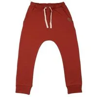 Walkiddy Kinder Jogginghose GOTS zertifiziert – Dunkelrot, Bund mit Kordel, weich & bequem | von Walkiddy – Produktbild 1 von 1