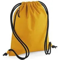 BagBase BagBase Recycled Gymsac Turnbeutel verdeckte Geheimtasche, Senf gelb, – Produktbild 1 von 1