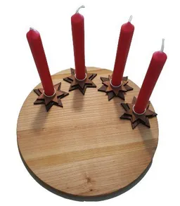 ReineNatur ReineNatur Adventskranz – Stern Kerzenhalter – Weihnachtsdekoration - Adventsgesteck – Produktbild 1 von 1