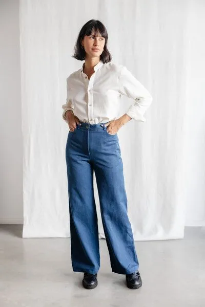 Jyoti - Fair Works Jyoti - Fair Works Bio-Baumwolldenim Hose Tushar, Denim, – Produktbild 1 von 4