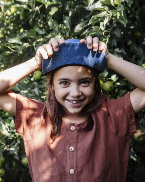 MATONA Matona Overall aus Biobaumwolle für Kinder / Short-Sleeved Overall, Denim, – Produktbild 3 von 3