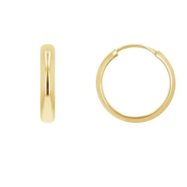 Eppi Eppi Goldene runde Ohrringe Dorian – Produktbild 4 von 4
