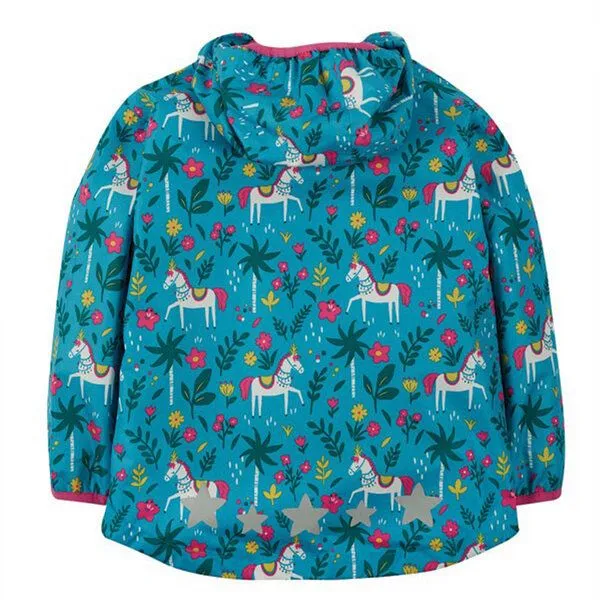 Frugi Frugi Regenjacke Indisches Pferd in petrol "Rain or Shine" – Produktbild 3 von 3