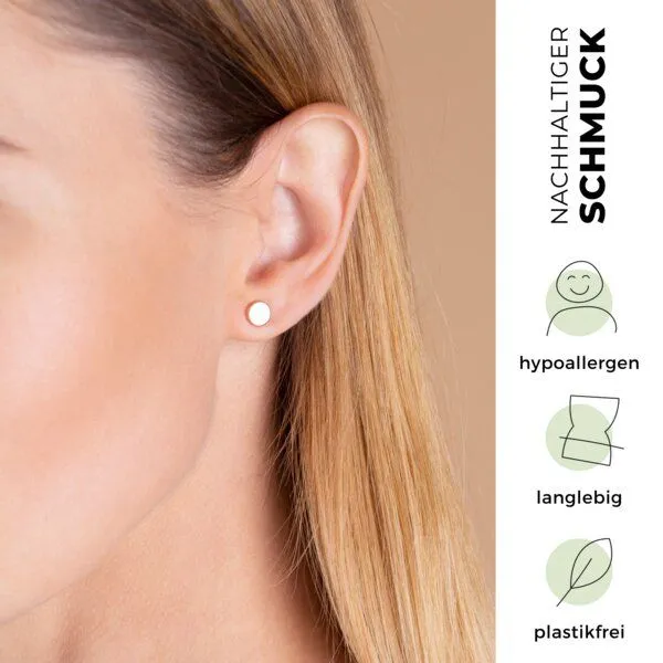 ALEXASCHA ALEXASCHA Kleine Ohrstecker, Gold, – Produktbild 3 von 8
