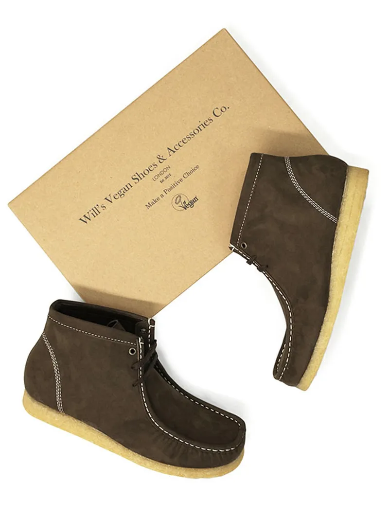 Will's Vegan Store Will's Vegan Store Herren vegan Mokassinstiefel Dunkelbraun, Dunkelbraun, – Produktbild 2 von 2